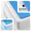 Marche pied antiderapant salle de bain empilable 43x33x11cm PP EVA bleu - VOUNOT FR