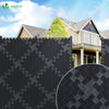 Kit de lamelles occultantes PVC brise vue 300m x 4.7cm avec 600 clips Noir - VOUNOT FR