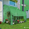 Serre de jardin hivernage murale adossee avec bache PE 300x100x180cm vert - VOUNOT FR