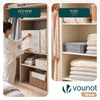 Lot de 6 Sacs de Rangement Drap de Lit Pliable 38,5x33x12cm Beige - VOUNOT FR
