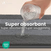 Lot de 2 Tapis de Bain Antidérapant chenille microfibre 60x90cm gris - VOUNOT FR