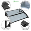 Auvent de porte 80x100cm Anthracite - VOUNOT FR