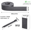 Bordure de jardin PE flexible 20M x 8 CM avec piquets gris - VOUNOT FR