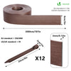 Bordure de jardin PE flexible 20M x 8 CM avec piquets marron - VOUNOT FR