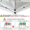 Tonnelle de jardin 3x3m pliable Blanche avec sac de transport - VOUNOT FR