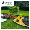 Bordure de jardin PE flexible 20m avec piquets vert - VOUNOT FR