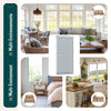 Store moustiquaire pour fenetre enroulable et recoupable en pvc L80 x H130 cm Blanc