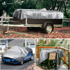 Bâche de Protection en Polyéthylène resistant et impermeable 180g/m² gris et noir 3x4m - VOUNOT FR