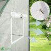 Serre de jardin hivernage murale adossee avec bache PE 200x100x180cm blanc