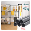 Sechoir a linge etendoir extensible 4 Niveaux 190x64x170cm noir-gris - VOUNOT FR