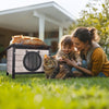 Maison pour Chat en bois avec toit bitumé et entrée en forme d'oreilles de chat Gris - VOUNOT FR