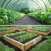 Toile de paillage contre les mauvaises herbes 50Mx2M avec 100 piquets Anti-UV 100g/m2 - VOUNOT FR