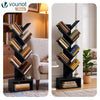 Bibliotheque Arbre etagere a Livres 38x19x113cm Noir