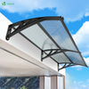 Auvent de porte 80x200cm Anthracite - VOUNOT FR