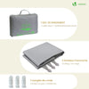 Voile d'ombrage Triangle en Polyester Imperméable avec Kit de Montage 3x3x3m Gris Clair - VOUNOT FR