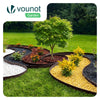 Bordure de jardin PE flexible 20m avec piquets marron - VOUNOT FR