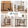 Barriere de securite a pression sans percage Largeur 103-110cm Metal noir - VOUNOT FR
