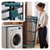 Etendoir a linge telescopique pliable extensible ailes hautes 284x55x122cm metal noir - VOUNOT FR