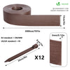 Bordure de jardin PE haute flexible 20M avec piquets marron - VOUNOT FR