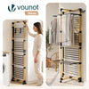 Sechoir a linge vertical tour etendoir pliable 4 niveaux 99x69x175.5 cm style bois noir - VOUNOT FR