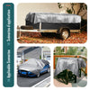 Bâche de Protection en Polyéthylène resistant et impermeable 240g/m² gris et noir 4x8m - VOUNOT FR