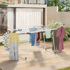 Sechoir a linge etendoir sur pied avec ailes hautes 175x92x106cm Blanc - VOUNOT FR