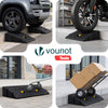 Lot de 2 Rampes de Trottoir en Polypropylene 25x27x11 cm Noir - VOUNOT FR