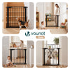 Barriere de securite a pression sans percage Largeur 75-82cm Metal noir - VOUNOT FR
