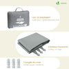 Voile d'ombrage Triangle en Polyester Imperméable avec Kit de Montage 3x3x3m Gris - VOUNOT FR