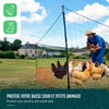 Kit cloture filet a poules PE avec piquets 12m orange - VOUNOT FR