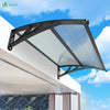 Auvent de porte 80x120cm Anthracite - VOUNOT FR