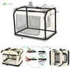 Sac transport pliable chien chat caisse cage portable 60x44x44cm beige - VOUNOT FR