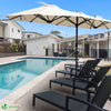 Parasol Jardin Double Aluminium 150 x 300 cm beige - VOUNOT FR