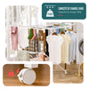 Etendoir a linge deluxe pliable grande capacite 173x94x123cm style bois blanc - VOUNOT FR