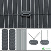 Canisse PVC brise vue ultra renforce avec attaches de fixation 100x300cm gris - VOUNOT FR