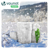 Lot de 4 Voiles d'Hivernage Plante avec Cordon et zipper 60g/m² 80x120cm Blanc - VOUNOT FR