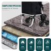 Chariot de courses pliable monte escalier aluminium avec sac isotherme noir - VOUNOT FR