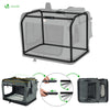 Sac transport pliable chien chat caisse cage portable 60x44x44cm gris - VOUNOT FR