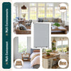 Store moustiquaire pour fenetre enroulable et recoupable en aluminium L130 x H160 cm Blanc