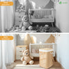 Panier a linge en bambou d’angle avec couvercle 58L - VOUNOT FR