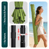 Parasol de jardin inclinable avec aeration et sac bandouliere 270cm vert olive