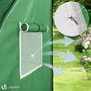 Serre de jardin hivernage murale adossee avec bache PE 300x100x180cm vert - VOUNOT FR