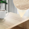 Lot de 2 Table de chevet d’appoint avec tiroir et compartiment 25x30x66cm naturel - VOUNOT FR