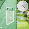 Serre de jardin hivernage murale adossee avec bache PE 200x100x180cm vert - VOUNOT FR