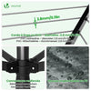 Etendoir a Linge Exterieur Rotatif avec housse de protection et Surface etendage 50m Noir - VOUNOT FR
