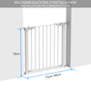 Barriere de Securite porte et escalier 75-84cm blanc pour animaux - VOUNOT FR