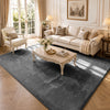 Tapis de salon poils ras doux antiderapant 200x300cm uni anthracite - VOUNOT FR