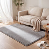 Tapis de salon poils ras doux antiderapant 120x160cm uni gris - VOUNOT FR