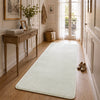 Tapis de salon poils ras doux antiderapant 80x200cm uni crème - VOUNOT FR
