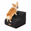 Escalier pour chien et chat en mousse haute densite et housse lavable 40x40x30cm noir - VOUNOT FR